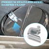 Fireplace Damper Clamp Stainless Steel Flue Stop Clamp for Gas