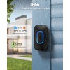 TECKNET Wireless Bell, 400 m Wireless Range Doorbell Set with