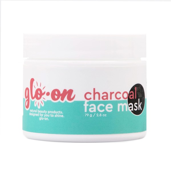 Glo-On Skincare Charcoal Face Mask - Acne Facial Mask With Natural Ingredients, Activated Charcoal & Aloe, Works as Blackhead Remover, Reduces Inflammation, Cleanses, & Refreshes the Skin