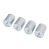 Double Hooked Weight Set, 4Pcs 200g 0.44lbs Chrome Plated Steel
