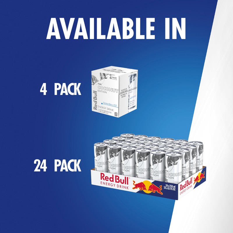 Red Bull Coconut Edition Energy Drink, Coconut Berry, with 80mg