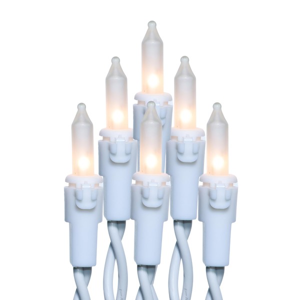 JinBest 200 Frosted Christmas Lights, UL Certified and Commercial Grade