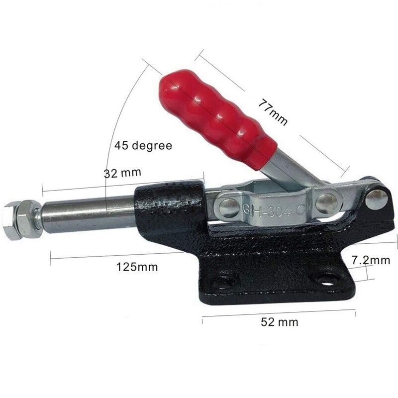 KangTeer Push Pull Toggle Clamp Capacity 227Kg 500Lbs 32mm Plunger