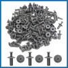 A ABSOPRO 100 Pcs 8mm Hole Gray Rivets Fastener Push
