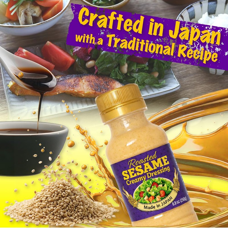 Japanese Roasted Sesame Dressing Low Calorie – Only 51 Calories