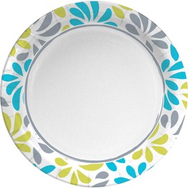 Genuine Joe Printed Paper Plates, 10" (Pack of 125)