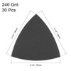 sourcing map Triangular Sandpaper Hook and Loop Triangle Sanding Pad