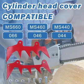 AUMEL Chain saw Bumper Spike/Felling Dog Kit For Stihl MS660 MS460 MS440 066 046 044 with Screw Set, Chain Catcher, Chain Blocks for 1122 664 0508, 1122 664 0503