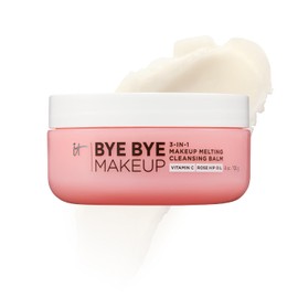 It Cosmetics Bye Bye Makeup Cleanser Balm - Limpiador Facial 3 en 1, Desmaquillante, Limpiador Iluminador y Mascarilla con Vitamina C y Ceramidas, 100 g