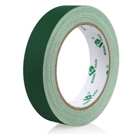 BOMEI PACK 1 Roll Dark Green Matte Cloth Gaffer Tape Non Reflective Duct Tape 24mm x 27m for Entertainment Theater Studio Photography Masking DIY Craft Shaping Ducts Fixing Repairing
