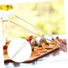 Mikinona Stainless Steel Kitchen Tweezers with Hook 12 Handle Tongs