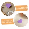 SAFIGLE 5pcs Heart Shaped Facial Sponges: Soft Makeup Remover Pads