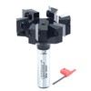 Slab Flattening Router Bit 1/2 Shank, 6-Wing, 2" Cutting Dia,