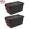 Unbranded Wheeled Extra Large Storage Bin Set of 2 Heavy