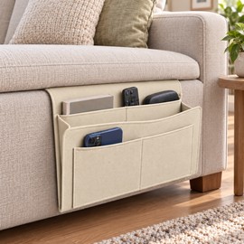Bedside Storage Caddy for Everyday Organization – Multi-Pocket Hanging Organizer for Bed, Sofa and Desk
