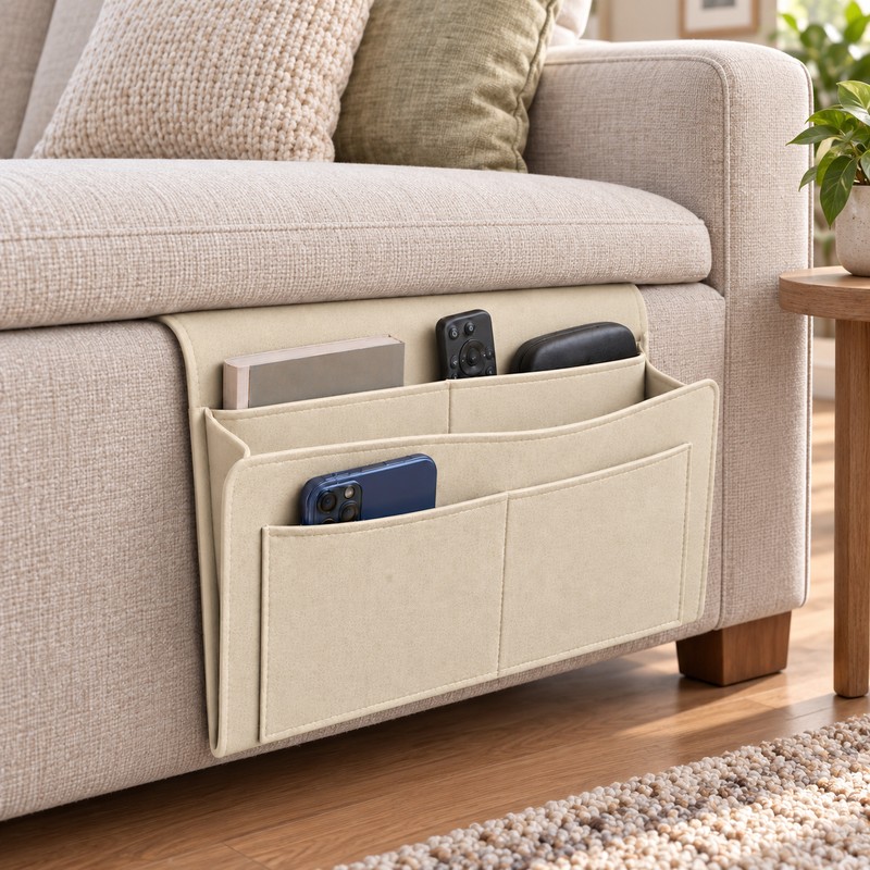 Bedside Storage Caddy for Everyday Organization – Multi-Pocket Hanging Organizer