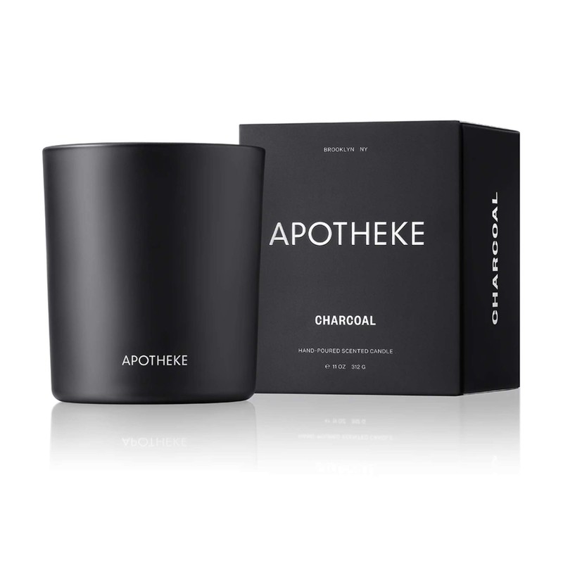 Apotheke Signature Scented Candles for Home, Charcoal - 10.5 oz