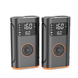 (New Upgrade) ZSX Tire Inflator Portable Air Compressor-160 PSI Portable Air Compressor for Car, Smart Electric Bike Pump with Memory Function, Gifts for Men Husband Father, 2 Pack