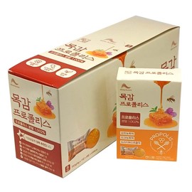 Persimmon Propolis 4g / 목감 프로폴리스 4g X 11정 8개 감초 모과 도라지 목캔디 사탕