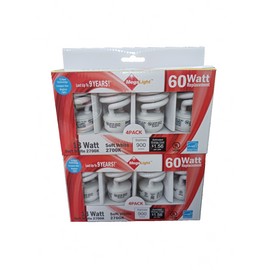 Megalight 13w T2 Soft White Light Bulbs - 60w Equivalent - 8 pieces