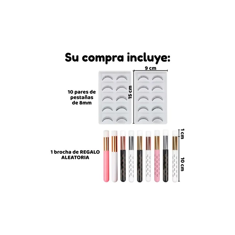 Pestañas De Práctica Extensiones Maquillaje Lashista F
