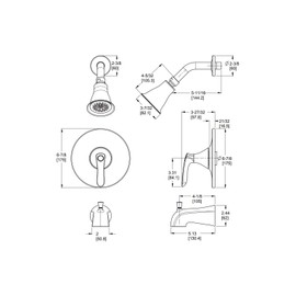 Pfister R891WRC Polished Chrome Weller Valve Trim