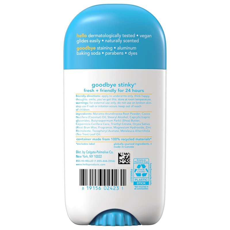 hello hello Sunny Daze Aluminum Free Deodorant for Women and