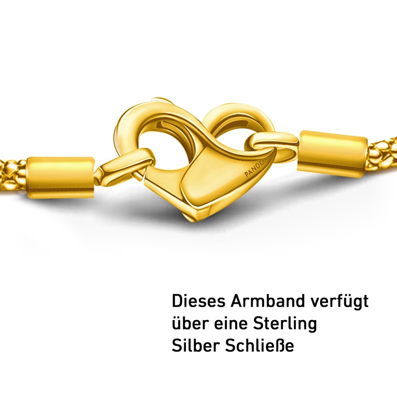 APUUESN Sterling Silver Charms Bracelet with Logo Engraving, Bracelets Moments