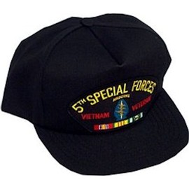 HMC 5th Special Forces Vietnam Veteran Ballcap Black