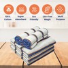 HOMESHOPA Dish Cloths, 8 Pack Cotton Antibacterial Super Absorbent Lint