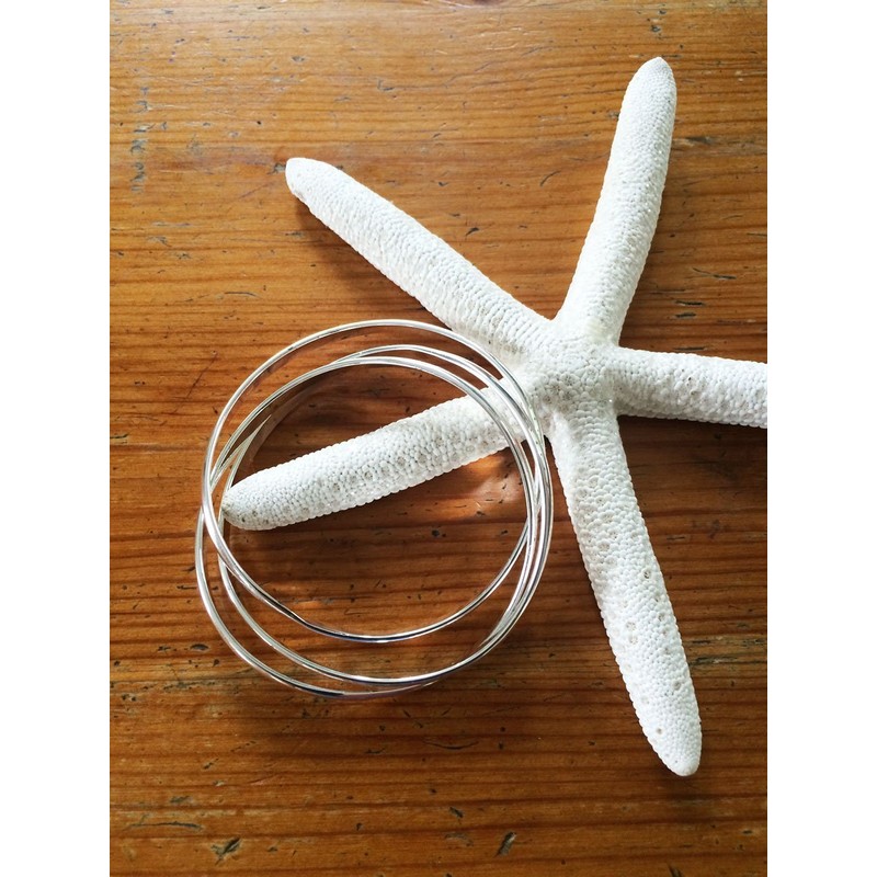 JAZZY BANGLE BRACELET SET OF 3 - Interlocking