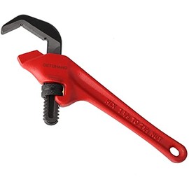KooingTech Hex Pipe Wrench, 9.5inch Adjustable Spanner, 11/8-25/8 Capacity Offset Extension Wrench for Slipping Into The Tight Spaces