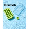 Ice Cube Bottle with Straw, 2 in 1 Water Bottle,