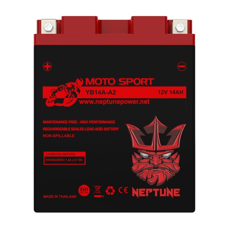 Neptune Power YB14A-A2 High Performance - Maintenance Free - AGM