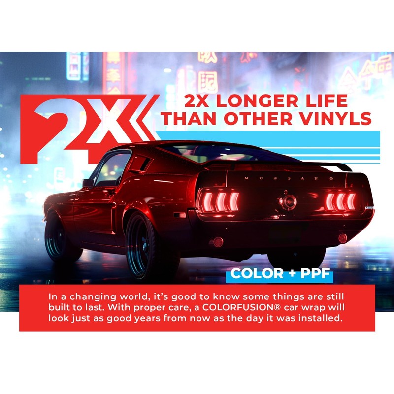 ColorFusion PPF by VViViD, Gloss Sinister Red Dry Apply PPF