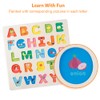 Coogam Wooden Alphabet Puzzle – ABC Letters Sorting Board Blocks