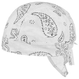 Lipodo Classic Pattern Children's Bandana – Bandana – 51-55 cm – Cotton Headscarf spring/summer – summer Bandana - White