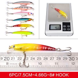 43Piece Fishing Lures Kit Soft Hard Fishing Lures Baits Set with Hooks for Saltwater and Freshwater Fishing Gear Gifts for Men