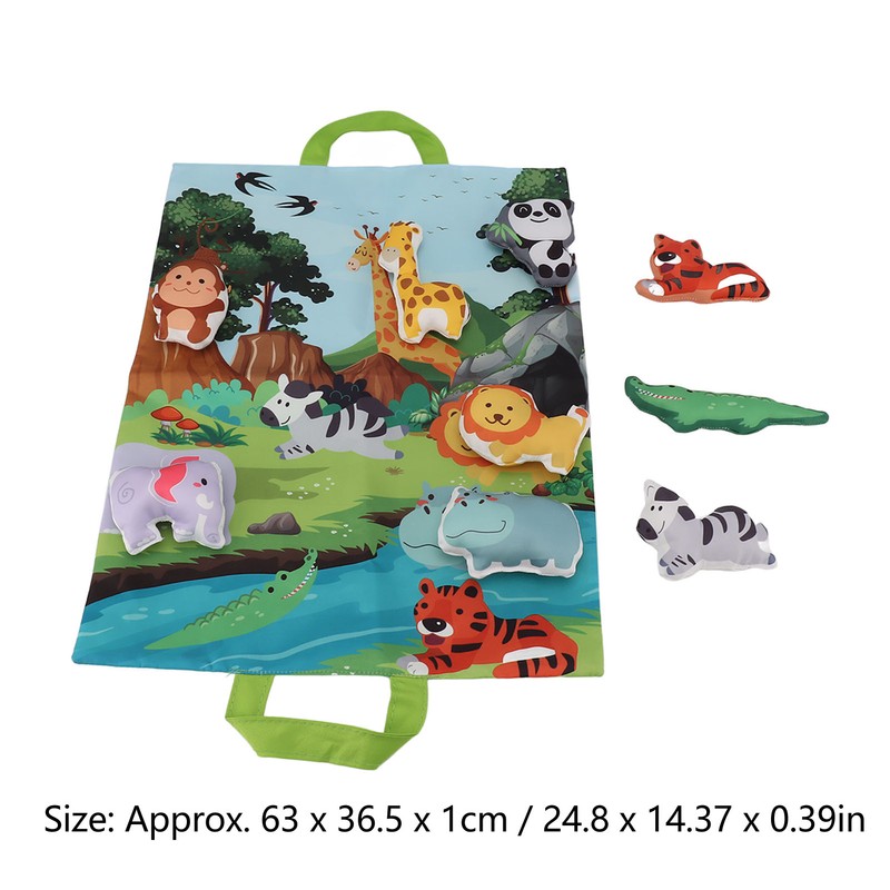 Baby Soft Toy Set with Play Mat Bright Color Sound