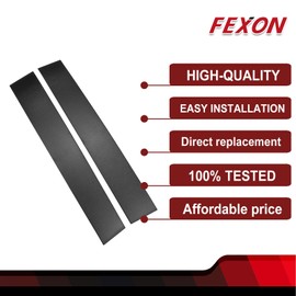 FEXON Front Driver & Passenger Side Windshield Outer B Pillar Trim Molding kit Compatible with Dodge Grand Caravan 2008-2020 Chrysler Town Country 2008-2016 Replaces 926-445 926-446 (Left & Right 2ps)