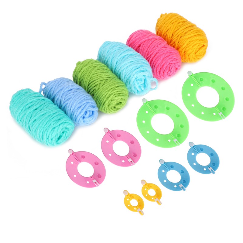 Pompom Maker Kits Colorful Fluff Ball Weaver DIY 6 Color