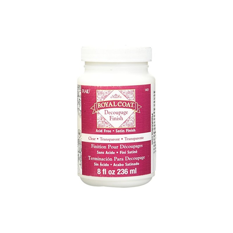 Plaid Royal Coat Decoupage (8-Ounce), 1401 Clear Satin Finish