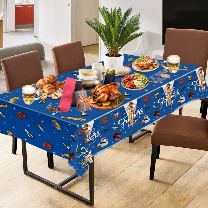 Litmitfu 2 Pack Father's Day Tablecloth
