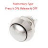 E Support 12mm Anti Vandal Momentary Metal Push Button Toggle