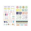 YPSelected Set of 8 Sheets Labeling Pack Floral Deco Stickers