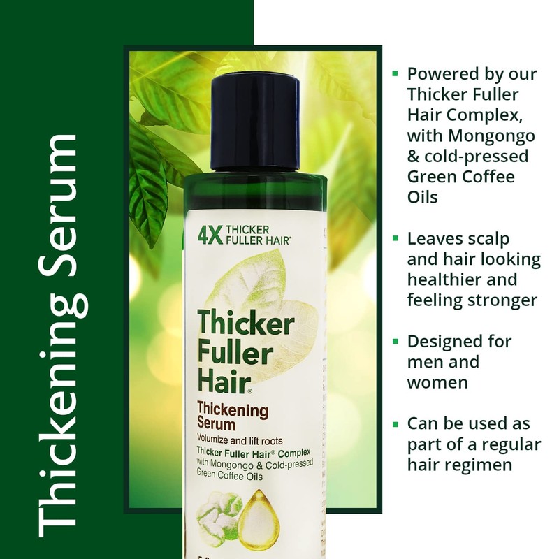 Thicker Fuller Hair Thickening Serum - Thinning Hair Treatment -
