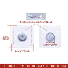 Jamsinmu Hidden Magnets for Sewing Invisible Magnetic Buttons Sewing in PVC Magnetic Closure for Sewing Fabric Curtain Clothes Handbags Silver-Y1120