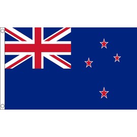 New Zealand Flag 5 x 3 FT - 100% Polyester With Eyelets FlagSuperstore©