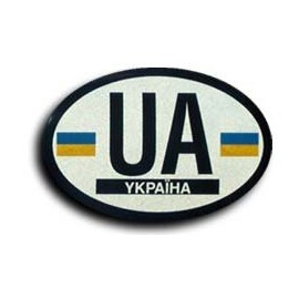 Flagline Ukraine - Oval Decal