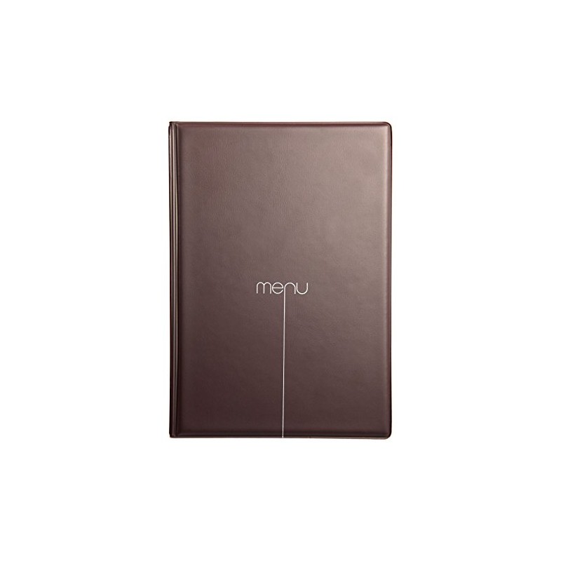 I LOVE MENU Risto Menu Holder, PVC, Cacao, 31.3 x